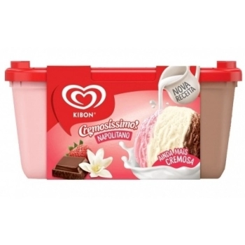 KIBON SORV CREMOS NAPOLITANO 4X1.5L/713G