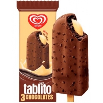 KIBON SORV TABLITO 3 CHOC 24X72ML/61G