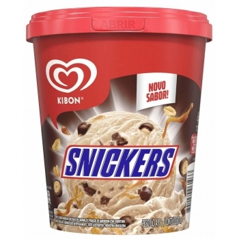 KIBON SORVETE SNICKERS 4X800ML/457G