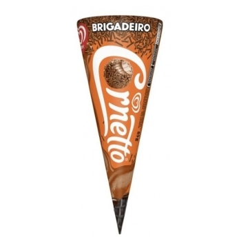 KIBON CORNETTO BRIGADEIRO 24X90ML/65G