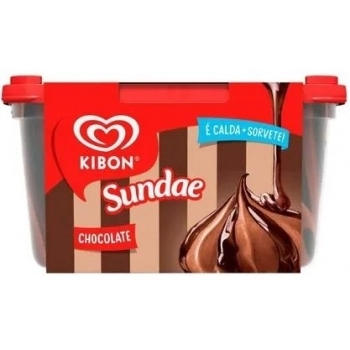 KIBON SUNDAE CHOCOLATE TRUFADO 4X1.4L/840G