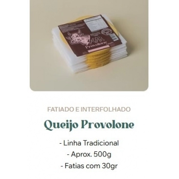 QUEIJO PROVOLONE FATIADO 500G - SCAR